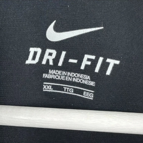 Nike Dri-Fit Full Zip Track Jacket Adult 2XL XXL Black Red Striped Mens - Picture 4 of 6